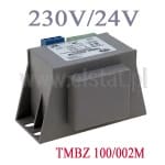 Transformator; TMBZ 100/002M; Usec= 230V; Uwyj= 24V; I= 4,17A ( trafo; montaż śrubowy)